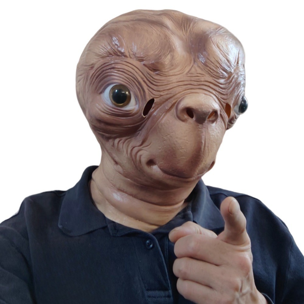 リアルな外星人ETのラテックスマスク。ハロウィーン、カーニバ - Latex Alien Mask Realistic のレビューと価格