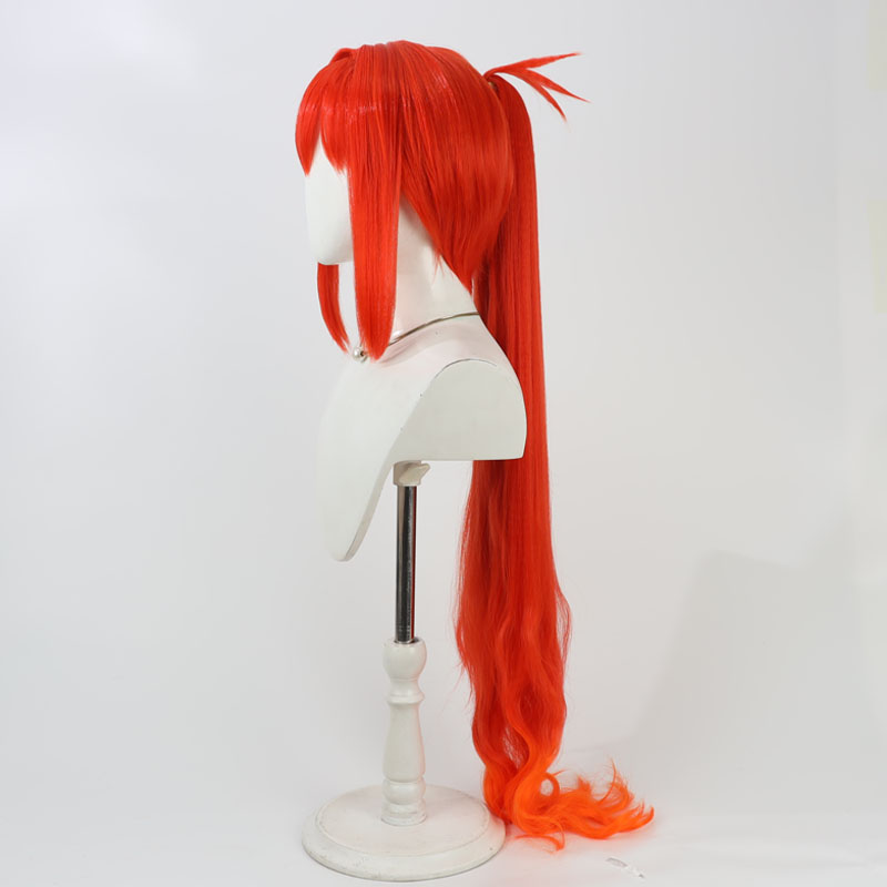 ラピコスプレウィッグ ニッケ 勝利の女神 レッドポニーテール - Anime Cosplay Wig Heat Resistant のレビューと価格
