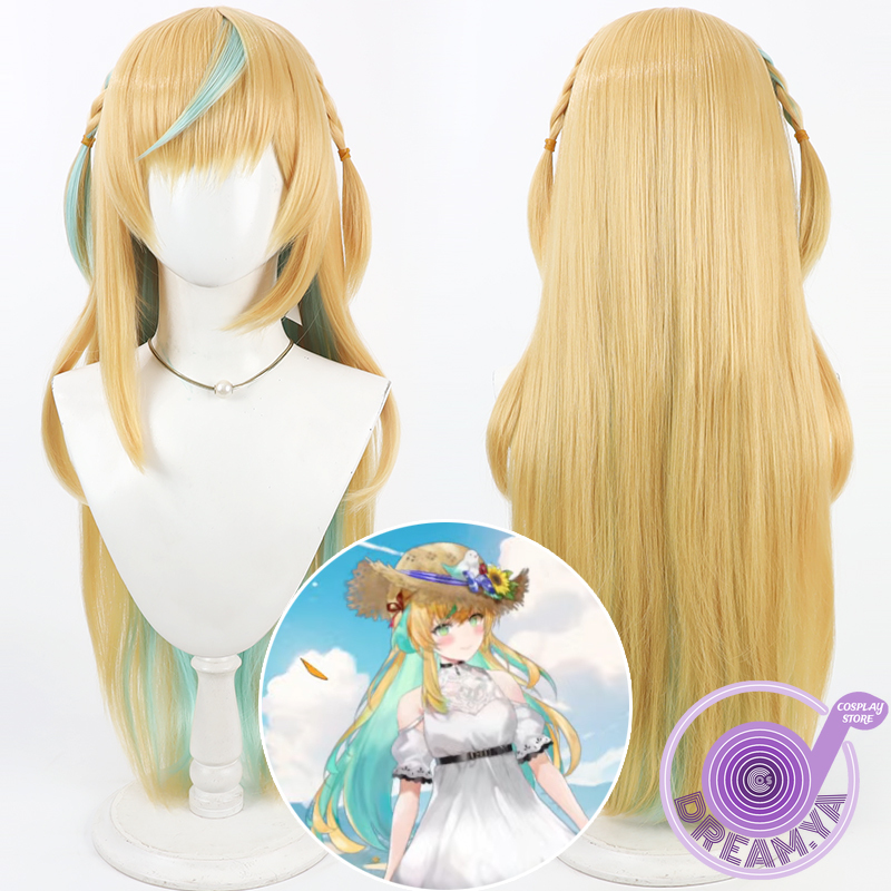 タチツテ トト コスプレウィッグ Vtuber ブロンド ミ - Anime Cosplay Wig Heat Resistant のレビューと価格