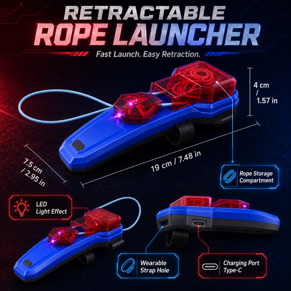 ロープランチャー スパイダーウェブシューティングトイ 自動格 - Novelty Gifts のレビューと価格
