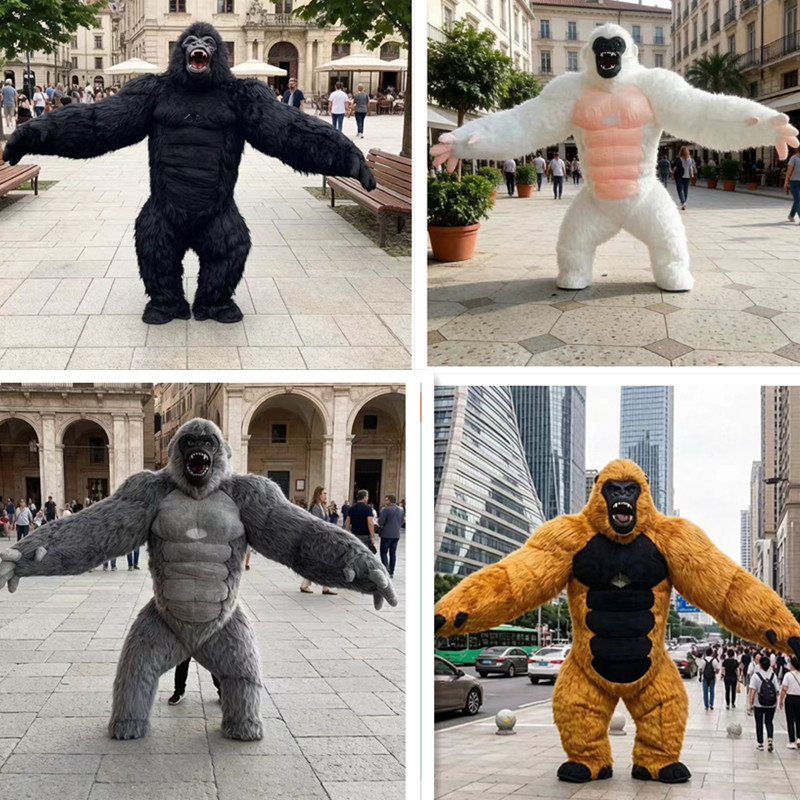 ゴリラのインフレータブルマスコットコスチューム,ロールプレイ - Inflatable Dinosaur Costume Adult のレビューと価格